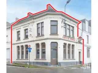 Handelspand Frameries - Ruime zaak met appartement en zolder