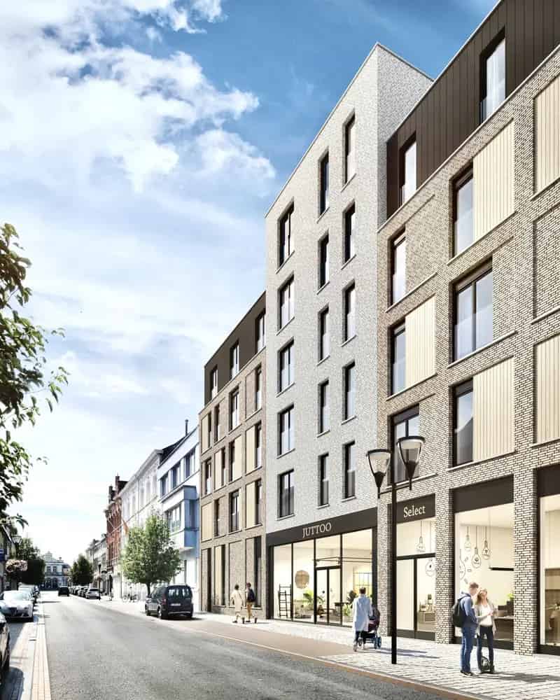 Projectgrond Ronse Centrum Station Vergunning Appartementen Parkings