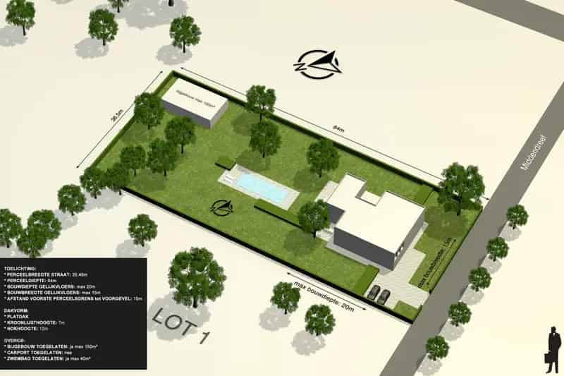 Grond te huur Kapellenbos: Bomenvrij perceel 3022m²