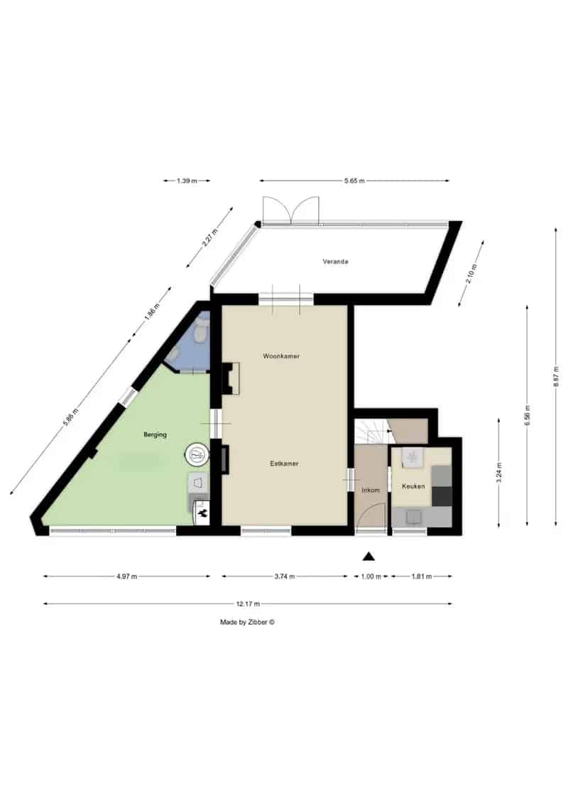 Woning met grote tuin te Dworp