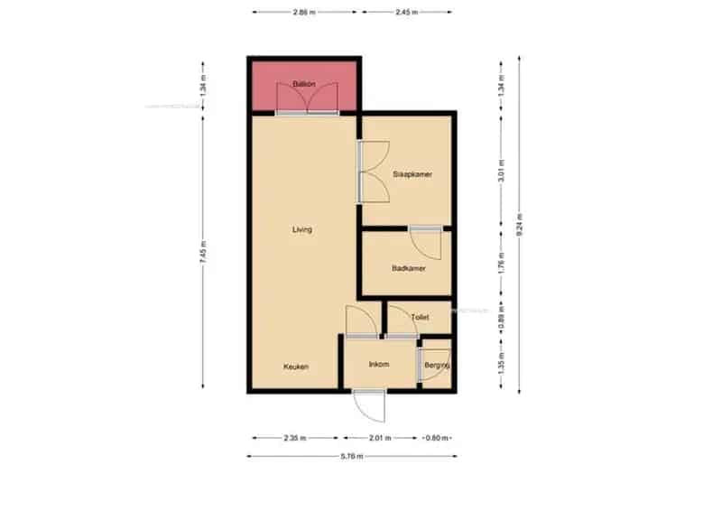Appartement te koop Geraardsbergen 1 slaapkamer