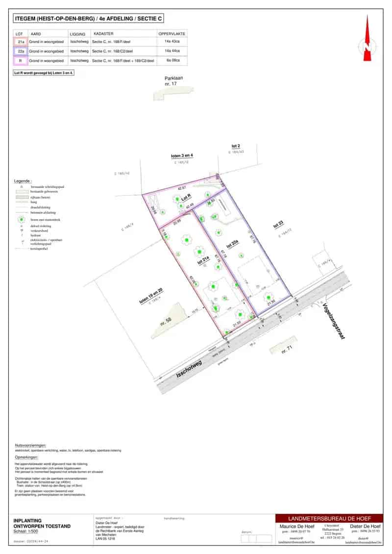 Bouwgrond Itegem: 2 Percelen voor Villabouw