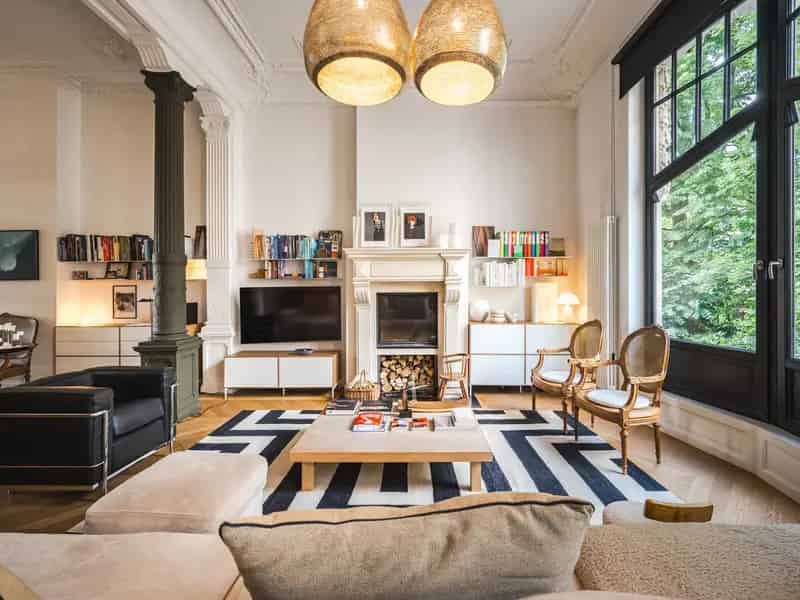 Villa te koop Elsene Flagey luxe restauratie