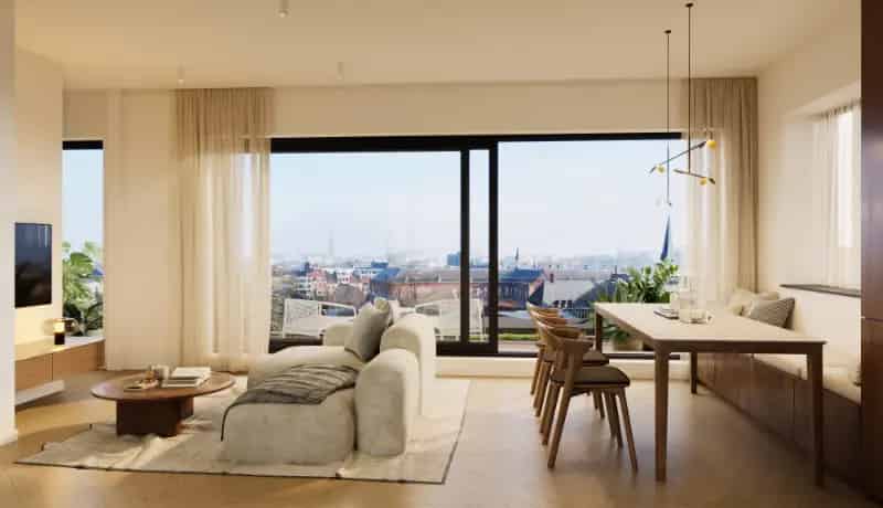 Penthouse te koop Gent Bijloke 2 slaapkamers EPC A