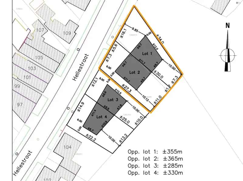 Bouwgrond 720m² te verkavelen