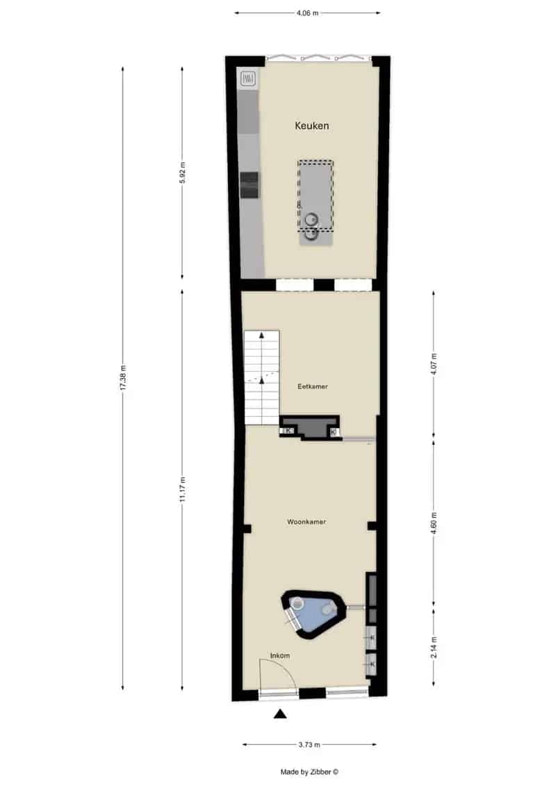 Woning met 2 slaapkamers terras en tuin