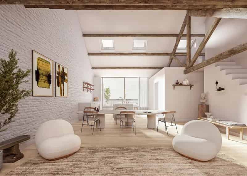 Penthouse te huur Gent Zuid 3 slaapkamers 156m² 2 terrassen