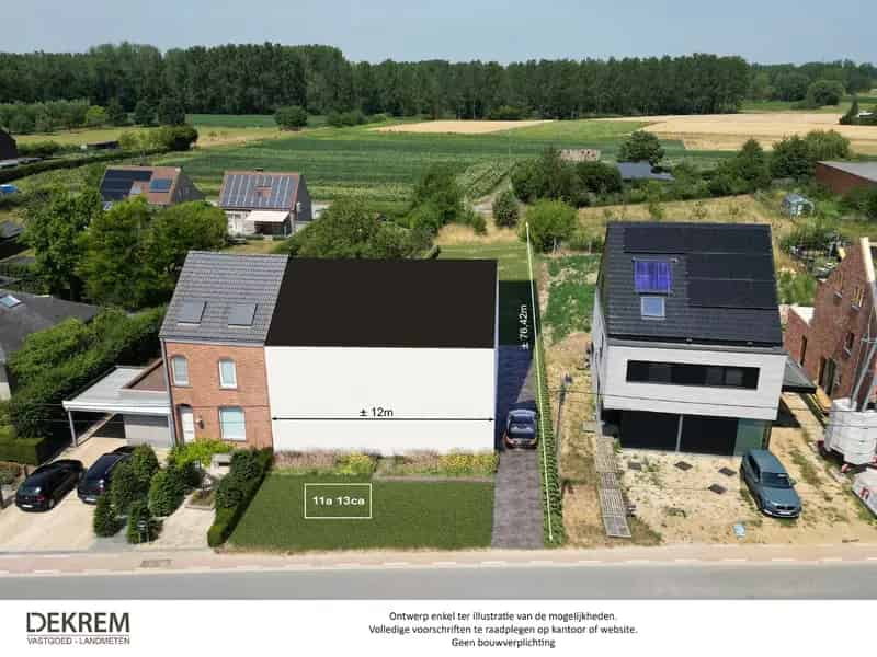 Bouwgrond te huur 11a 13ca Groene omgeving