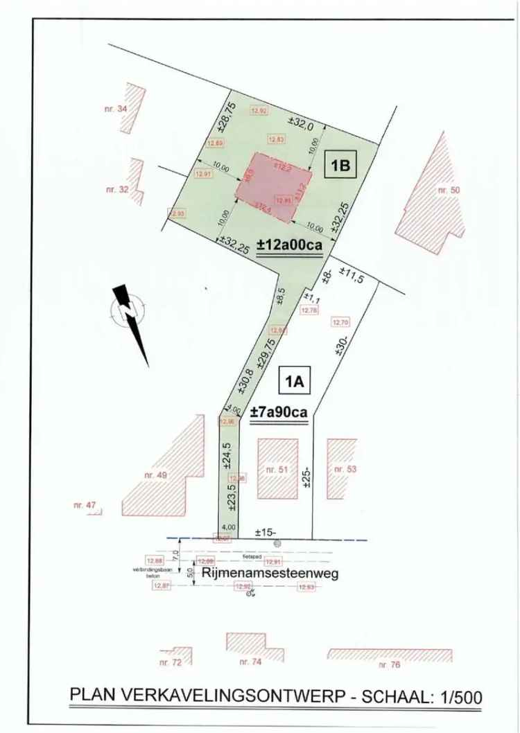 Achtergelegen bouwgrond (OB) met oprijlaan op 12are