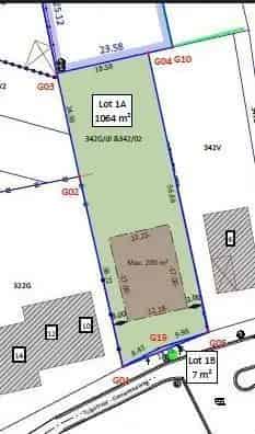 Bouwgrond 1071m² Centrale Ligging Open Bebouwing