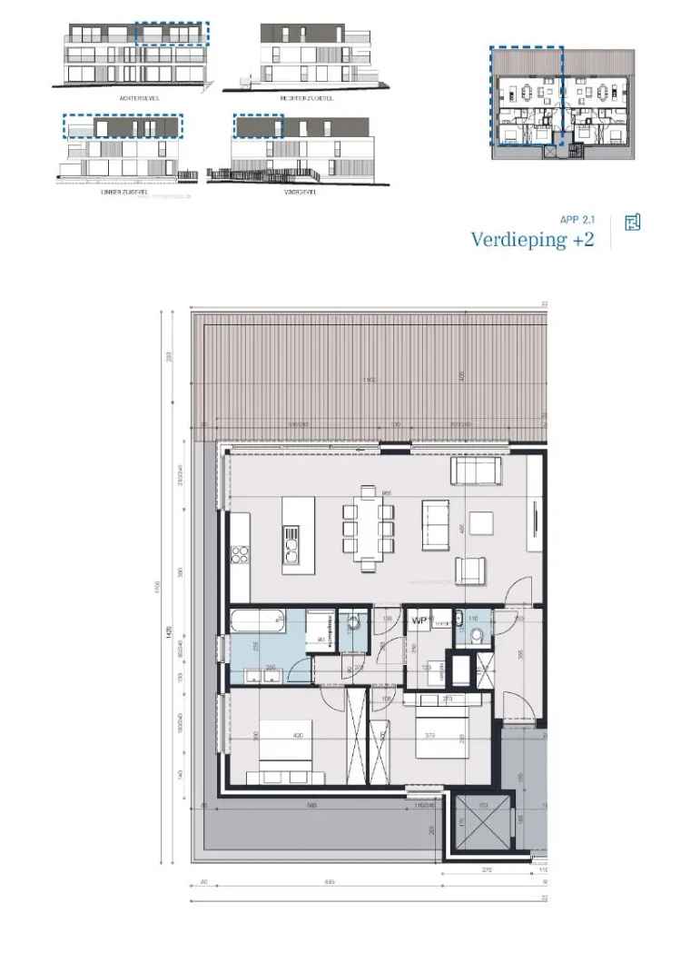 Nieuwbouw Appartement 2 Slaapkamers Denderleeuw