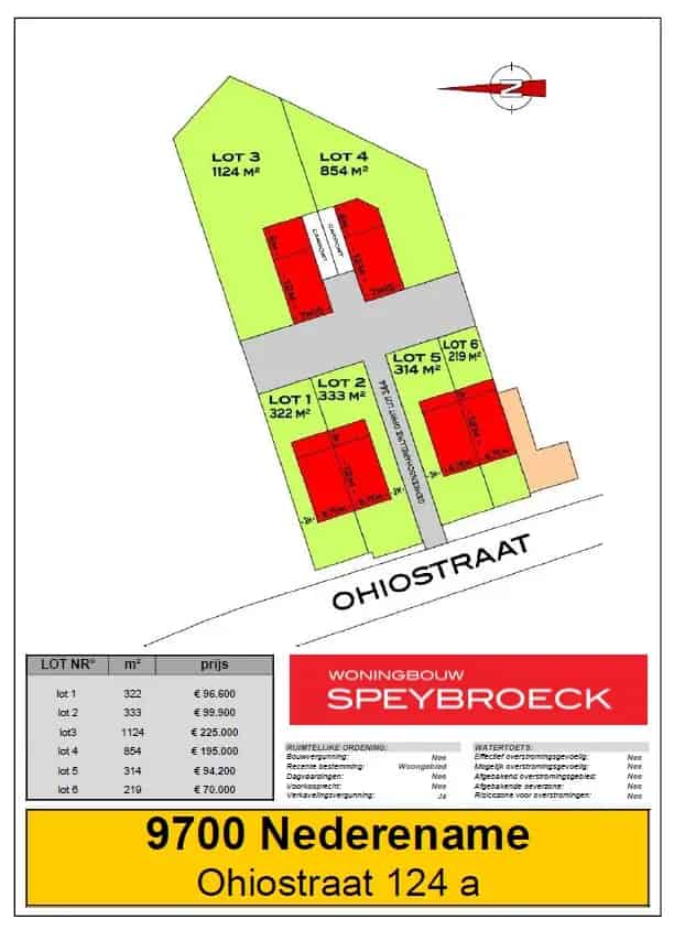 Bouwgrond Nederename 1124m² Open Bebouwing