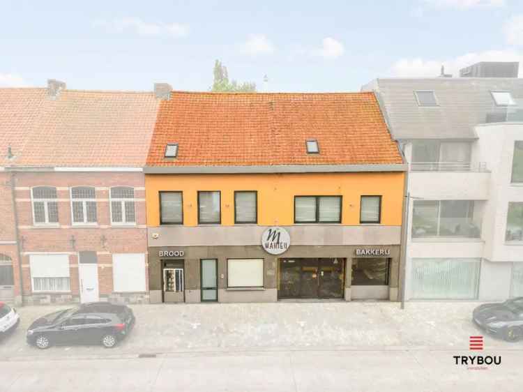 Huren handelspand met woonst in Centrum Langemark