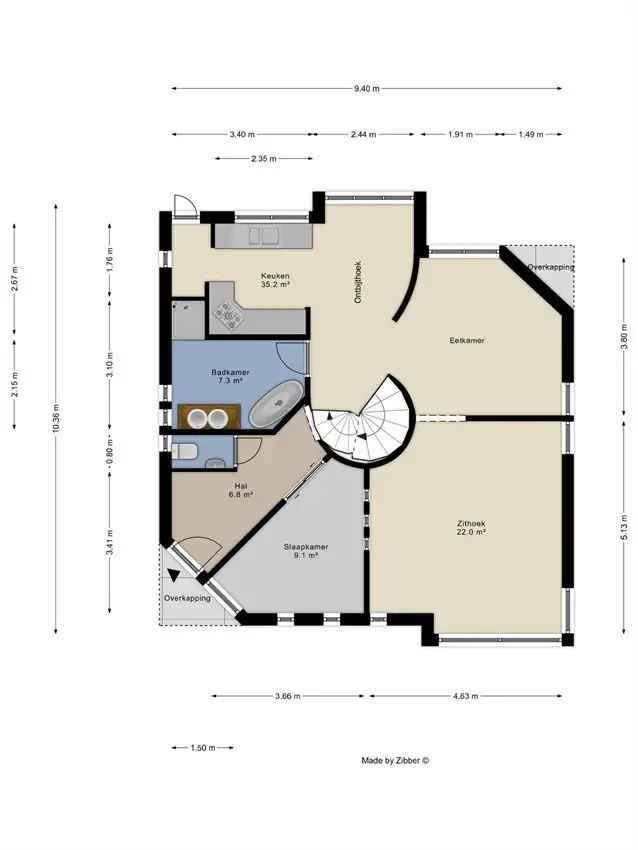 Woning in een rustige, geliefde wijk op wandelafstand van het stadscentrum