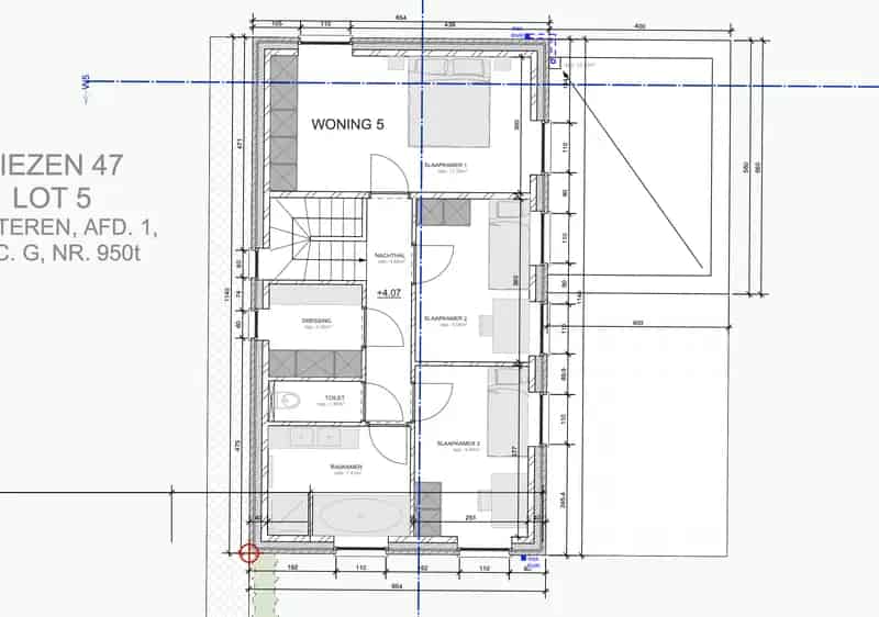 Bouwgrond te Wetteren 838m² Open Bebouwing