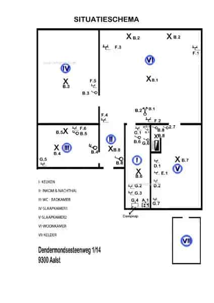Appartement te koop Aalst 1 slaapkamer 74m²