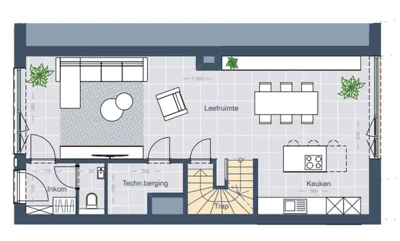 Woning E04 4 Slaapkamers Gesloten Bebouwing