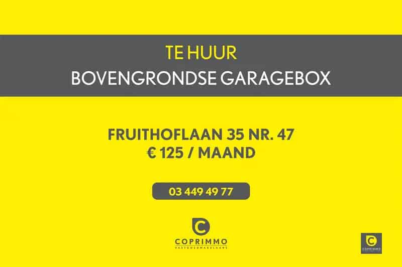 Garagebox te Huur Fruithoflaan
