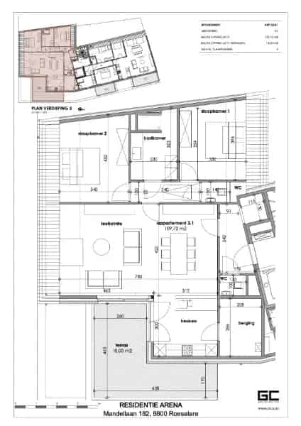Penthouse Appartement te Koop Roeselare Nabij Station
