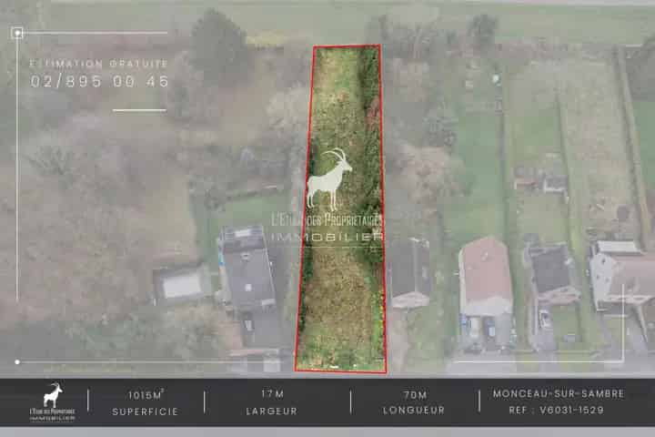 Bouwgrond 1015m2 Monceau-Sur-Sambre