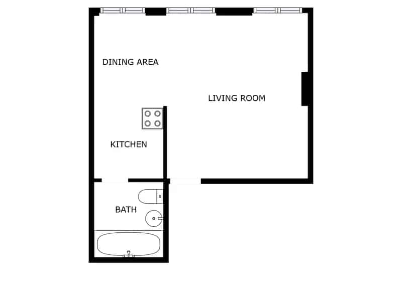 Ruime Studio te Huur - Appartement Marcq