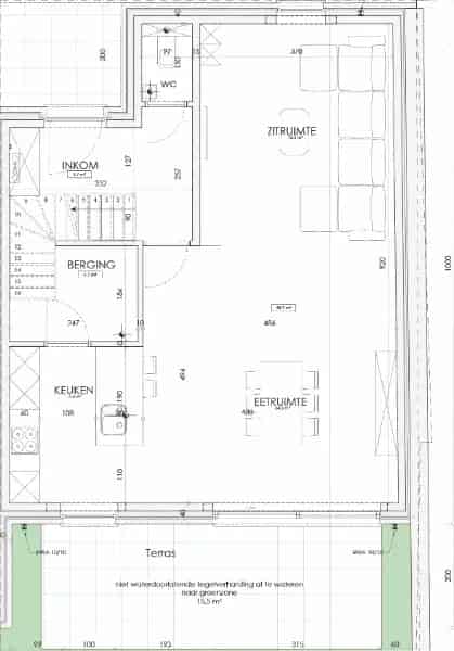 Nieuwbouw Hooglede: 3 Slaapkamers Zuidtuin Carport