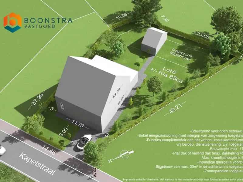Bouwgrond Putte 1088m² Open Bebouwing