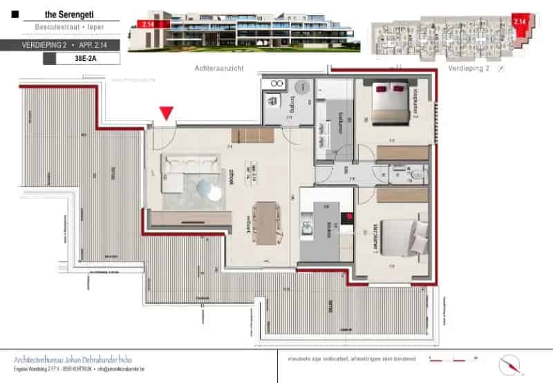 Nieuwbouw Appartement 2 Slaapkamers Ieper