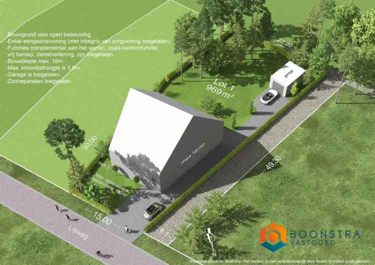 Bouwgrond Keerbergen 969m² Open Bebouwing