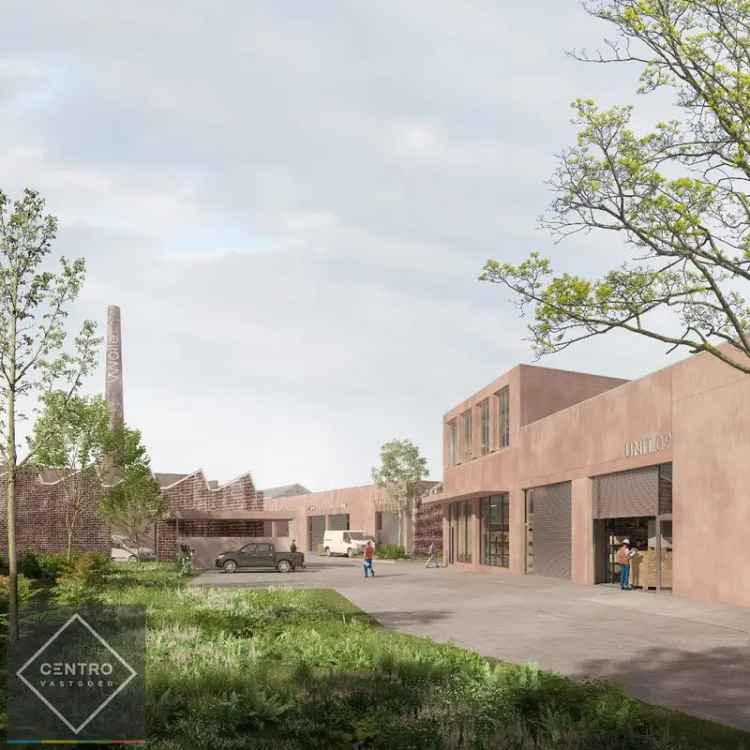 Nieuwbouw KMO-Unit van 241m² (met aansluiting op WARMTENET) en veel natuurlijke lichtinval op TOP-locatie te Kortrijk.