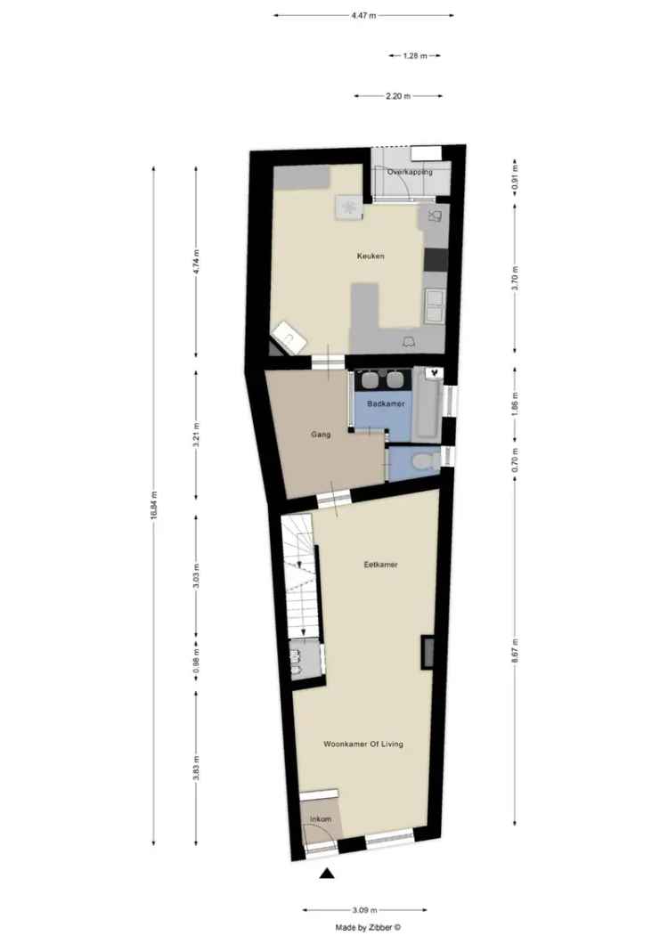 Woning met 2 slaapkamers te Huizingen