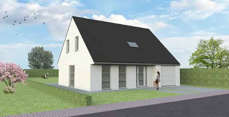 Bouwgrond te koop Hillegem Herzele 743m2 open bebouwing