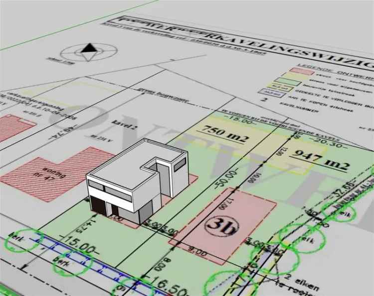 Bouwgrond met een oppervlakte van 856m²