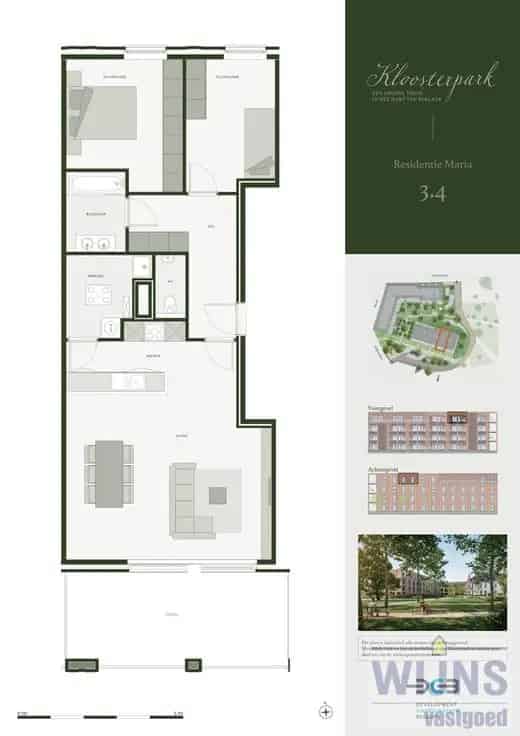 Appartement te Koop Berlaar 2 slaapkamers 96m² Terras