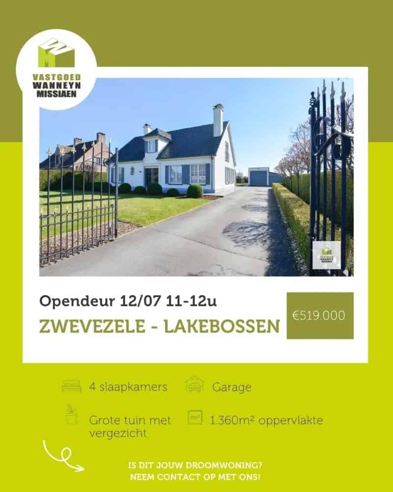 Villa 4 slaapkamers Zuidtuin Garage Lakebossen