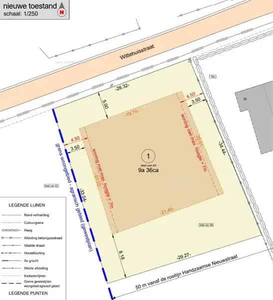 Bouwgrond te Koop Handzame 936m² Landelijke Ligging