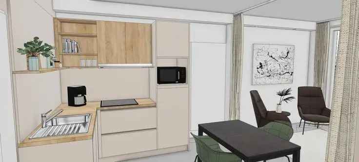 Studio te Koop Anderlecht Nabij ULB Erasmus Campus