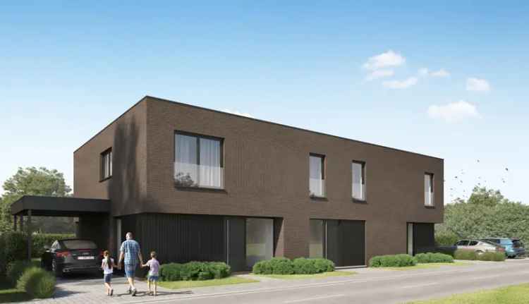 Moderne, halfopen woning