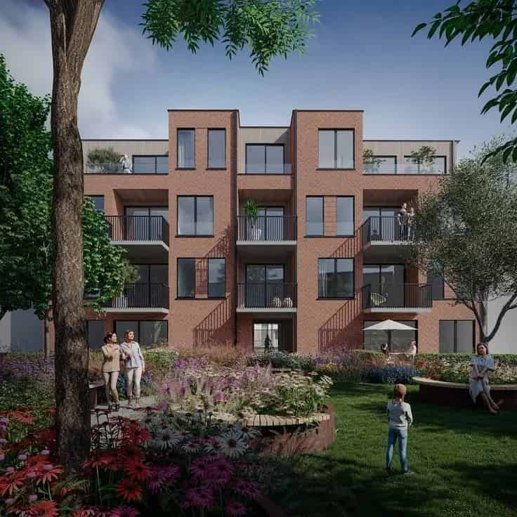 Appartement Te Koop Mortsel 1 Slaapkamer 64m² Nieuwbouw