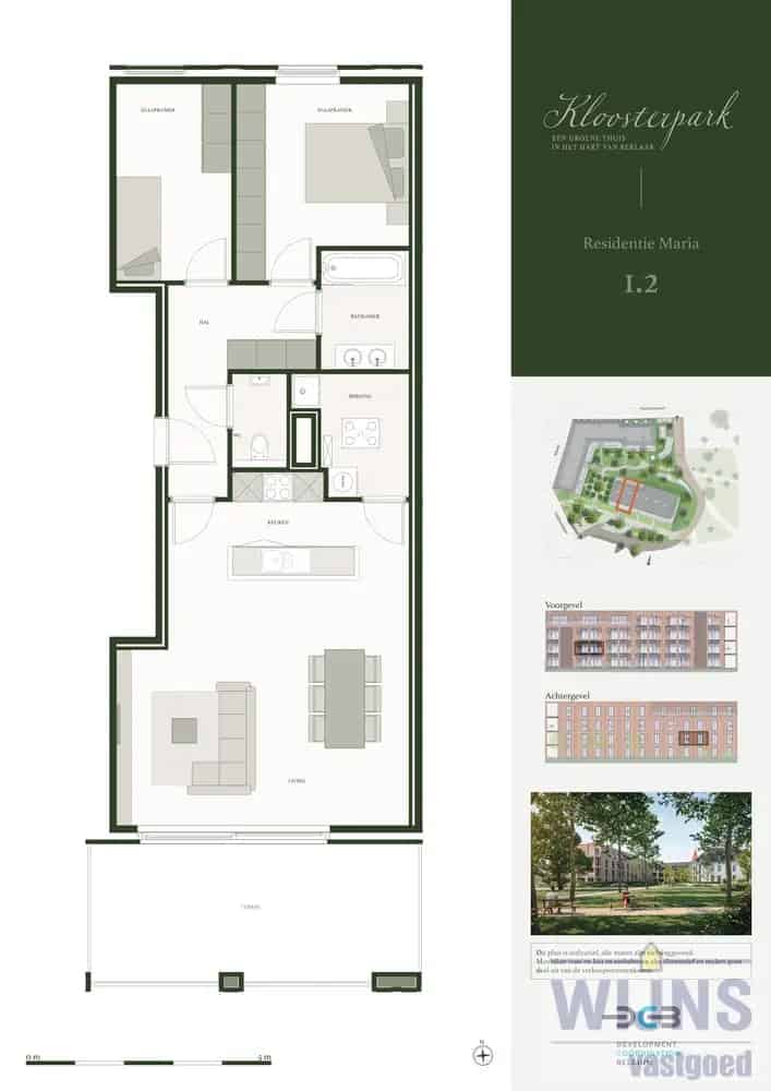 Appartement te huur Berlaar 2 slaapkamers 91m²