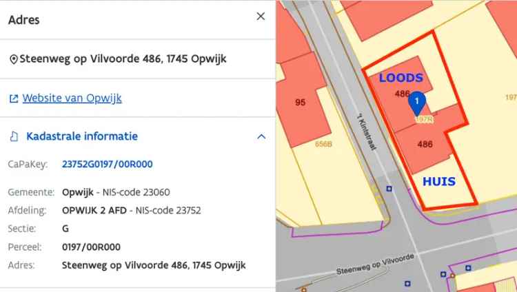 Loods (100 m²) + Woning (deels verder op te frissen) + Oprit