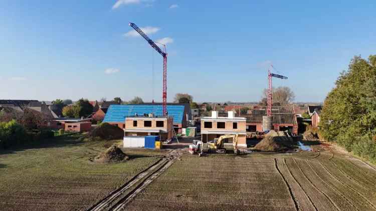 Rustig gelegen nieuwbouwwoning met 3 slaapkamers en prachtig zicht op de velden te Moere