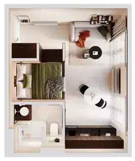 Modern Studio Appartement Brussel Centrum