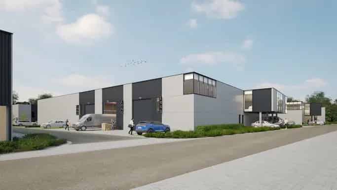 Magazijn te huur Pittem 200m² 2 parkeerplaatsen