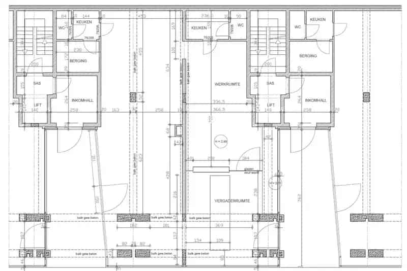 2 Kantoorruimtes te Huur 64m² en 78m²