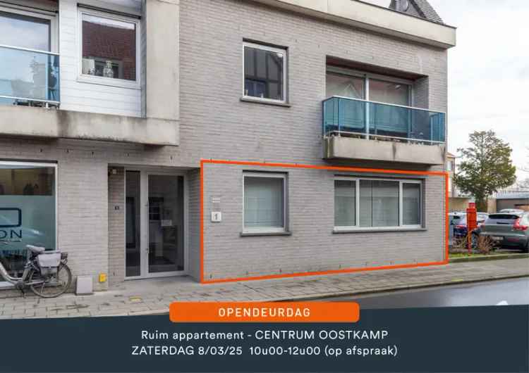 Te koop gelijkvloersappartement in Oostkamp met 2 slaapkamers en garage