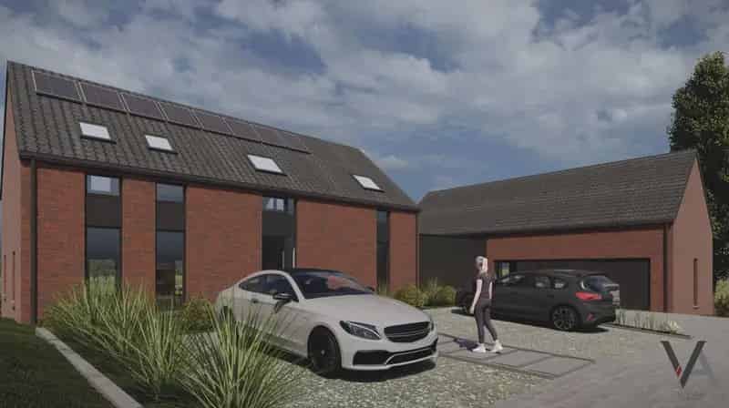 Bouwperceel 25 are met vergunning - 200m² huis - 4 slaapkamers