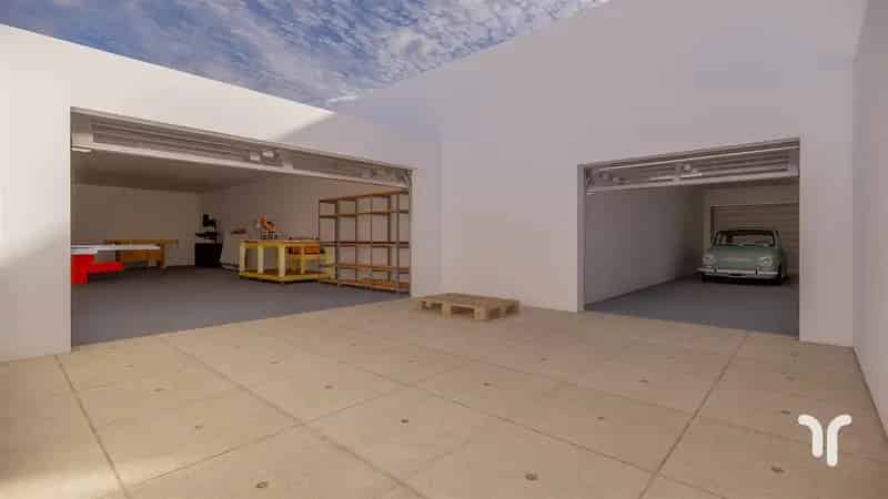 Werkplaats Opslagplaats Garage 2 Auto's Terras