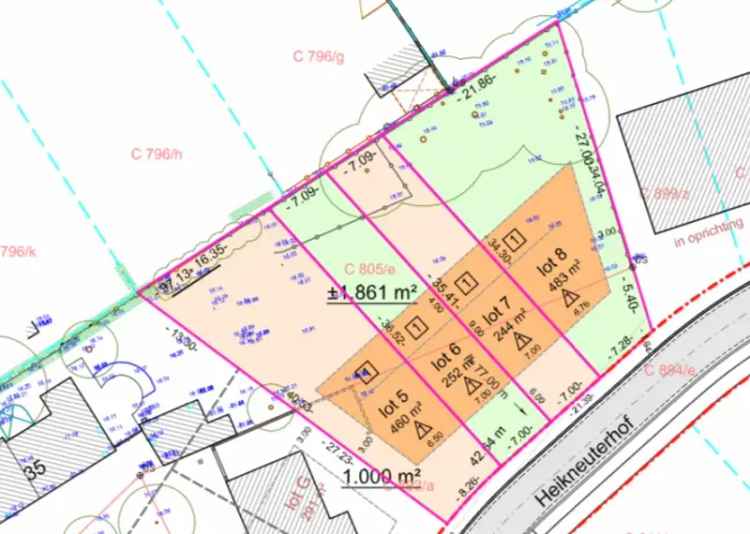 Bouwgrond voor halfopen woning in de buurt van belangrijke voorzieningen