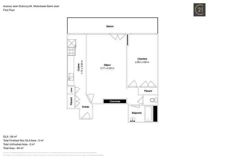 Appartement te Koop Molenbeek 1 Slaapkamer Te Renoveren